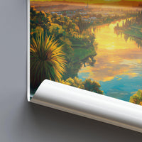 Hamilton Poster | New Zealand Wall Art | Oceania Decor