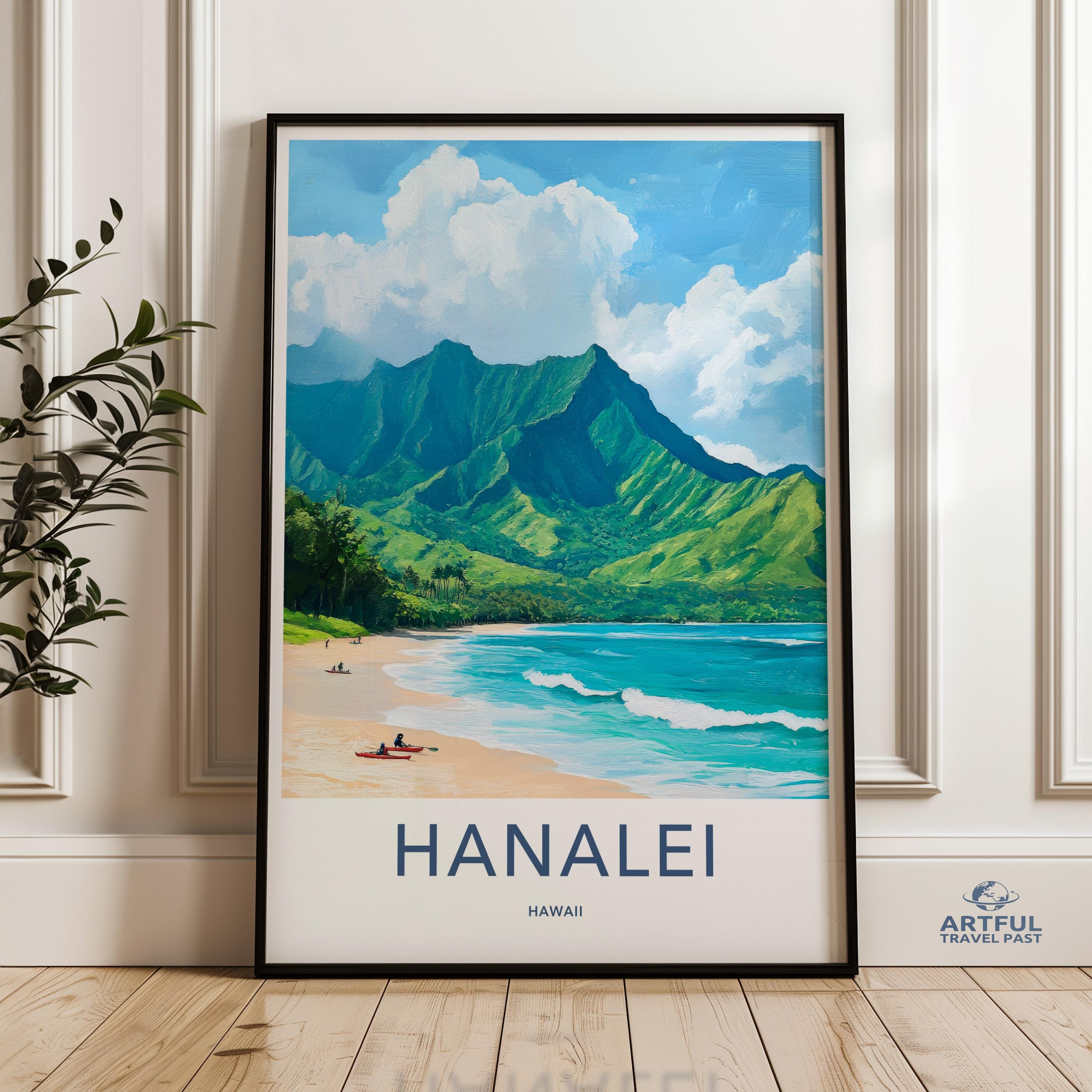 Hanalei Poster - Hawaii Wall Art