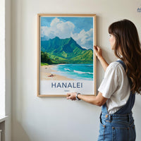 Hanalei Poster - Hawaii Wall Art