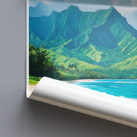 Hanalei Poster - Hawaii Wall Art