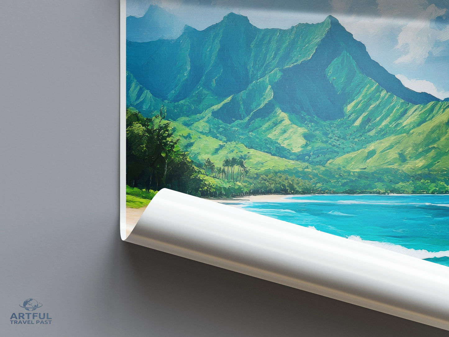 Hanalei Poster - Hawaii Wall Art