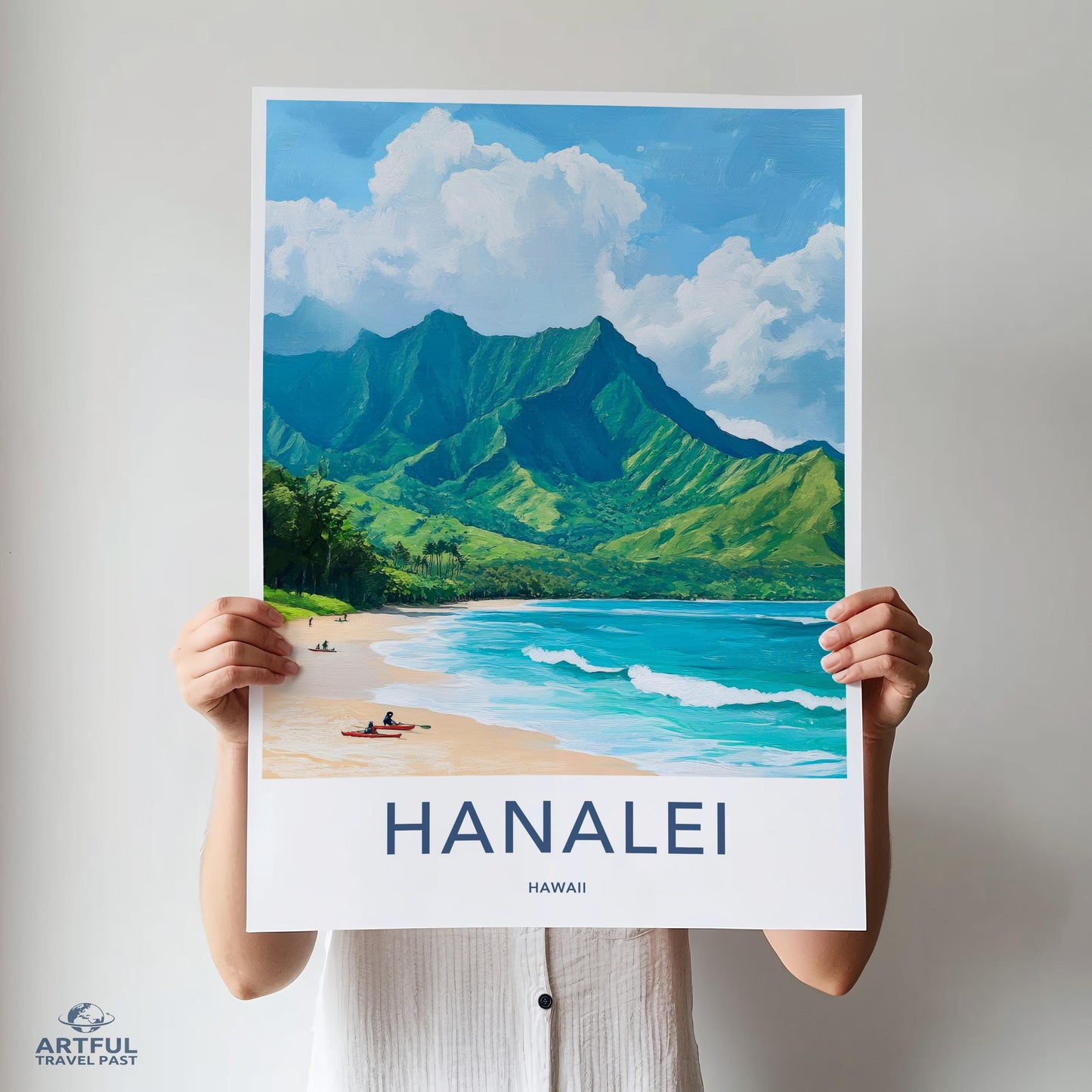 Hanalei Poster - Hawaii Wall Art
