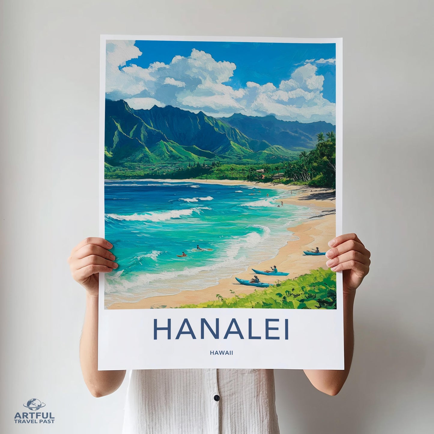 Hanalei Poster - Hawaii Wall Art