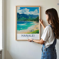 Hanalei Poster - Hawaii Wall Art