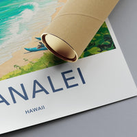 Hanalei Poster - Hawaii Wall Art