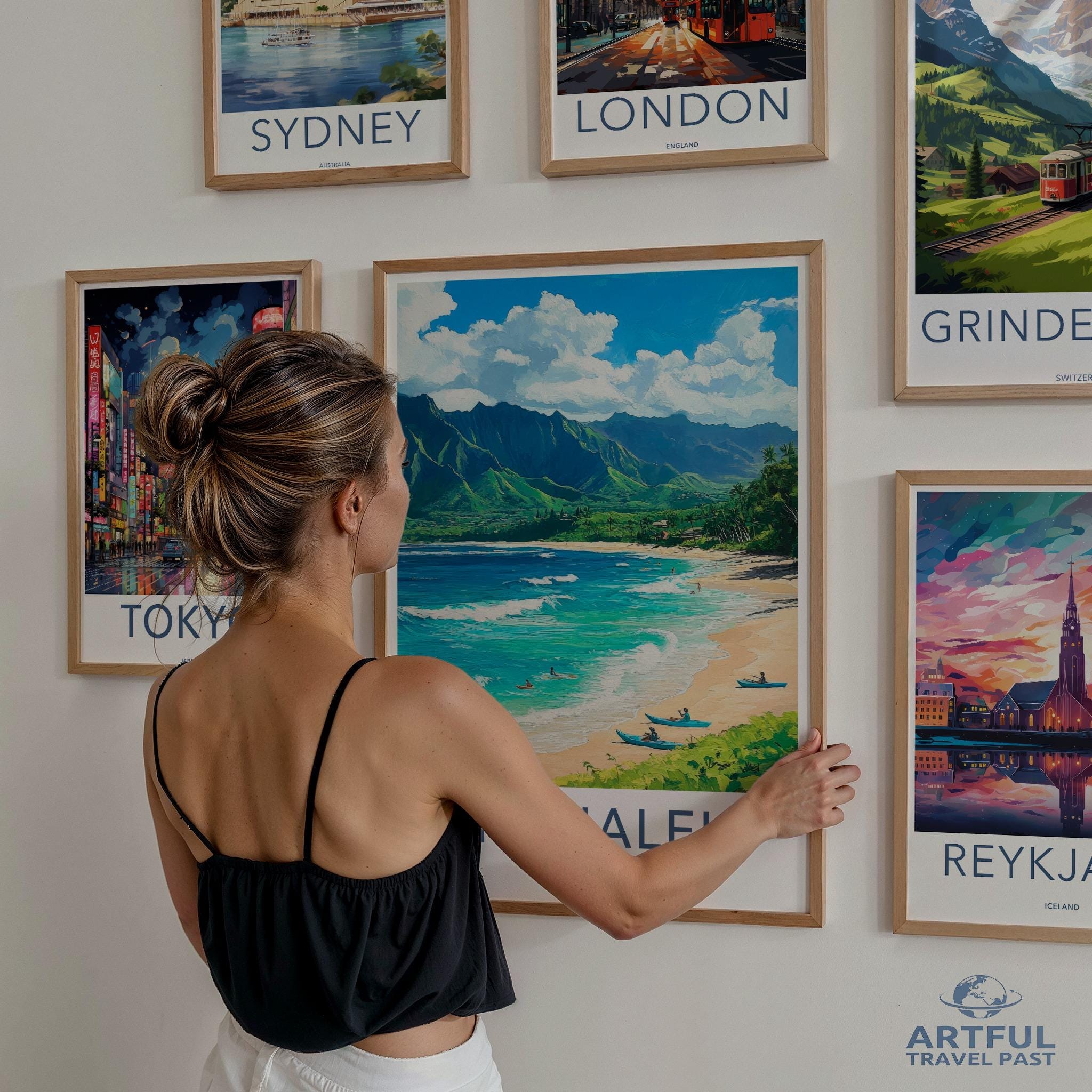 Hanalei Poster - Hawaii Wall Art