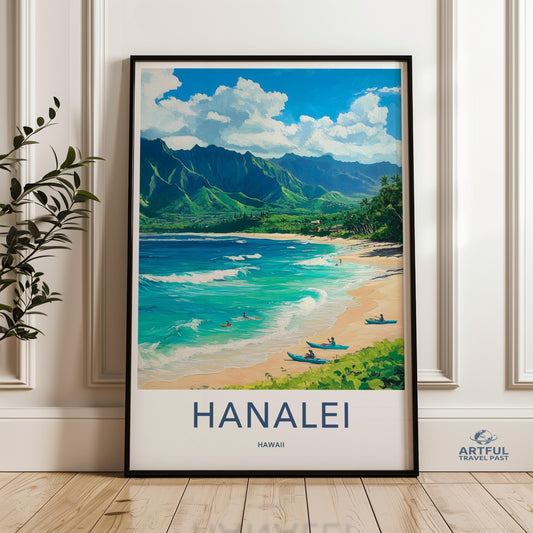 Hanalei Poster - Hawaii Wall Art