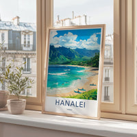 Hanalei Poster - Hawaii Wall Art