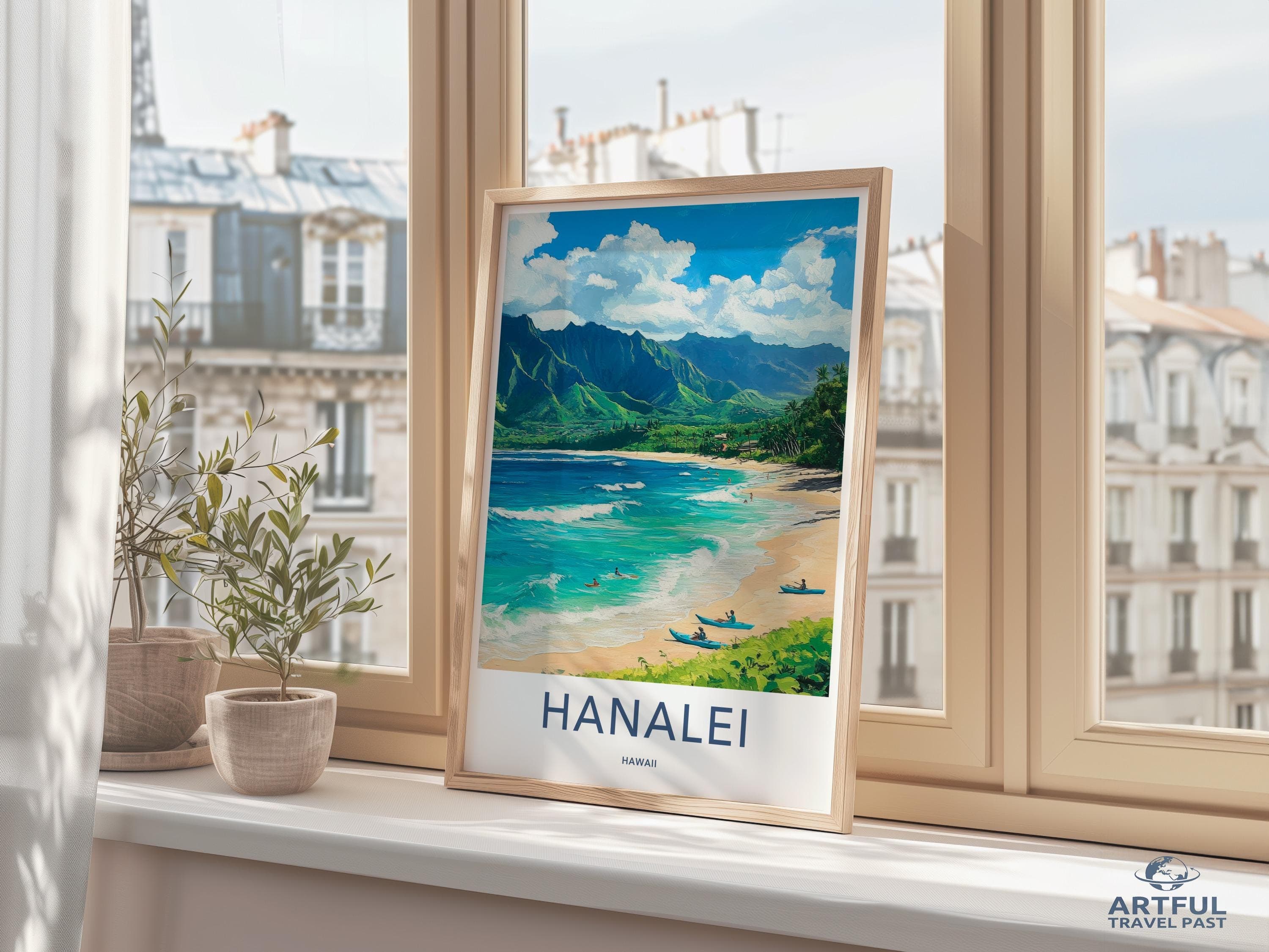 Hanalei Poster - Hawaii Wall Art