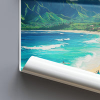 Hanalei Poster - Hawaii Wall Art