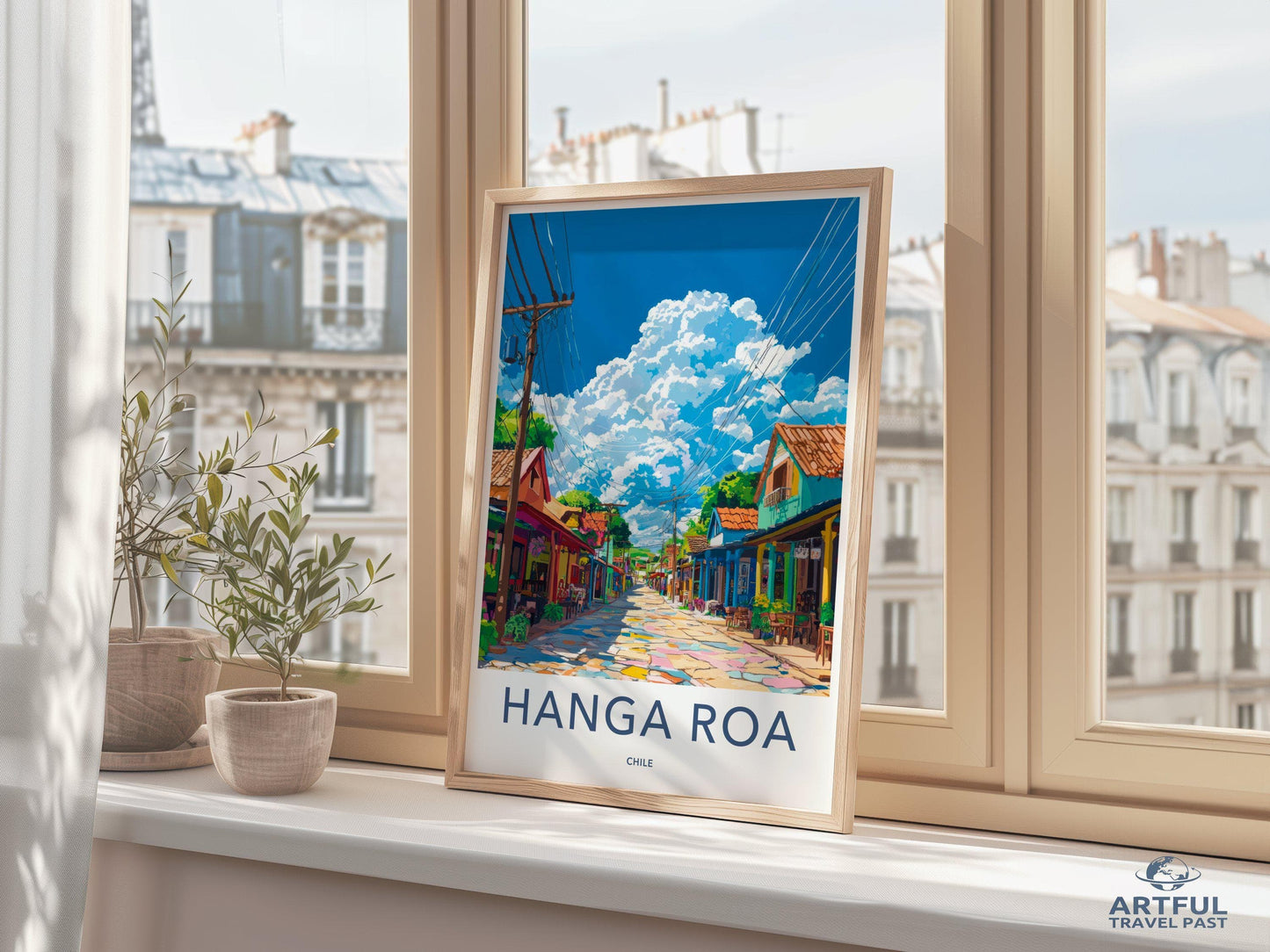 Hanga Roa Poster - Chile Wall Art