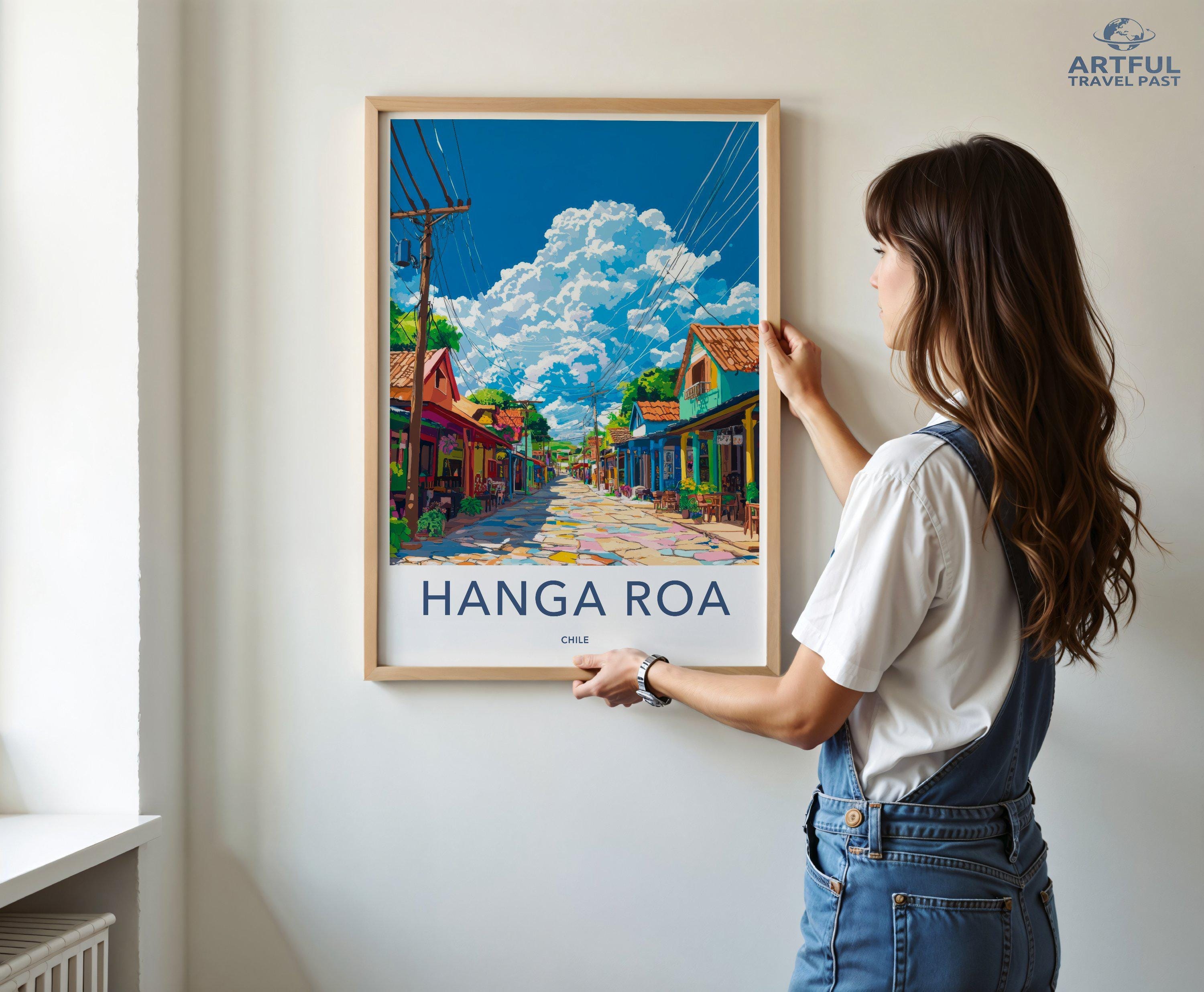 Hanga Roa Poster - Chile Wall Art