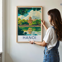 Hanoi Poster - Vietnam Wall Art