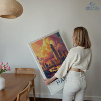 Hanoi Poster | Vietnam Wall Art | Asia Decor