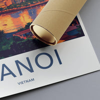 Hanoi Poster | Vietnam Wall Art | Asia Decor