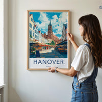 Hanover Poster | Germany Wall Art | Europe Decor