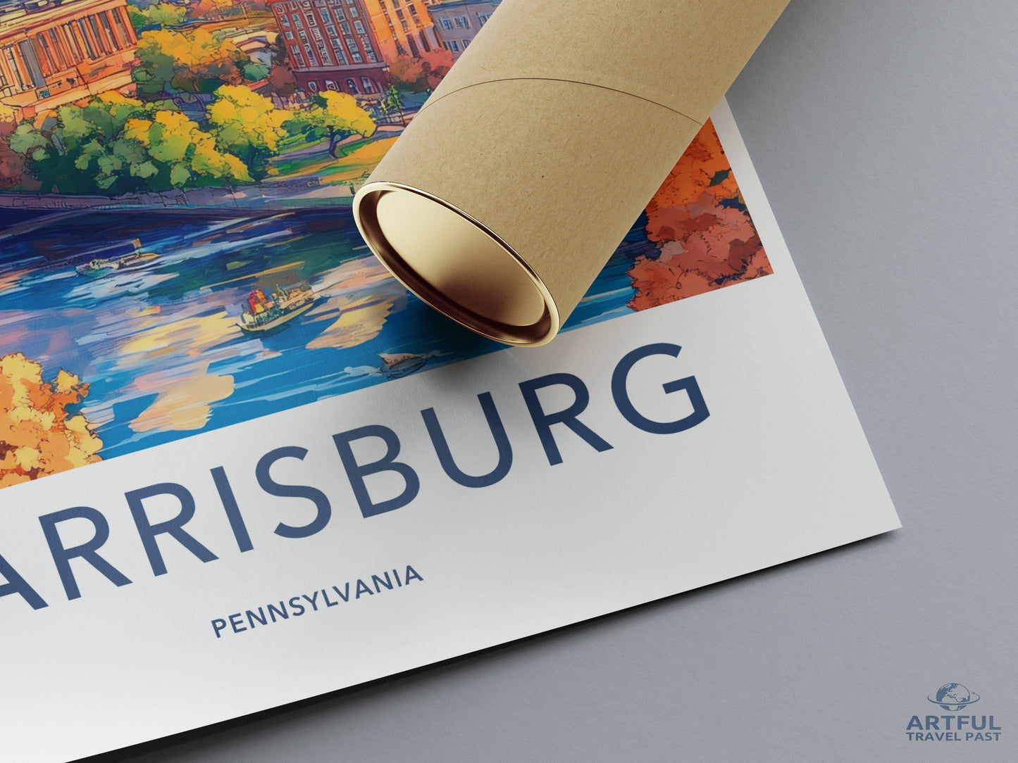 Harrisburg Poster - Pennsylvania Wall Art