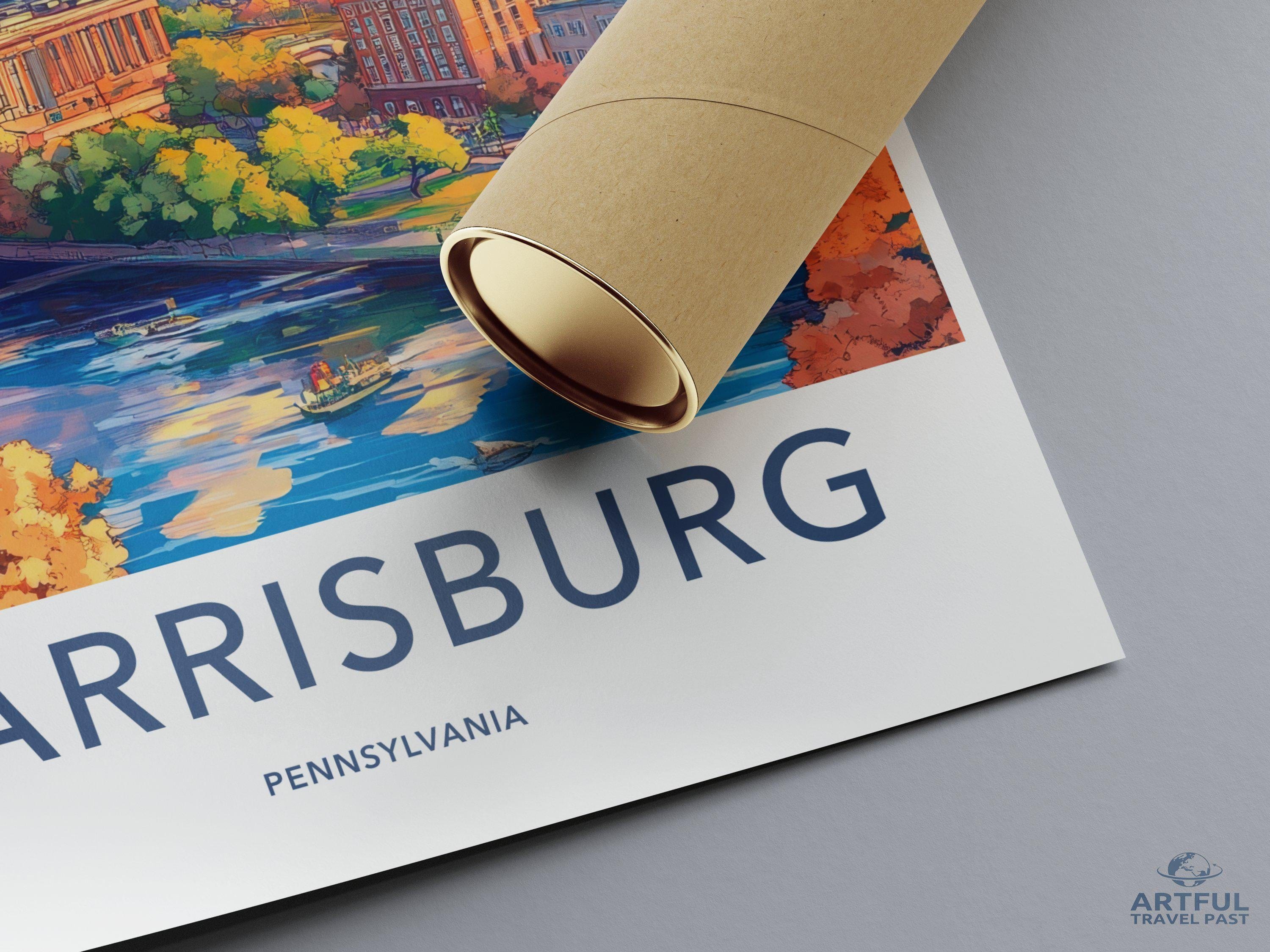 Harrisburg Poster - Pennsylvania Wall Art