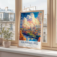 Harrisburg Poster - Pennsylvania Wall Art