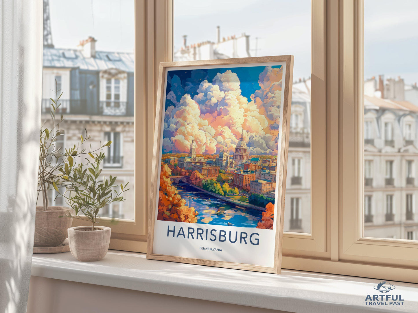 Harrisburg Poster - Pennsylvania Wall Art