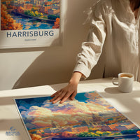Harrisburg Poster - Pennsylvania Wall Art