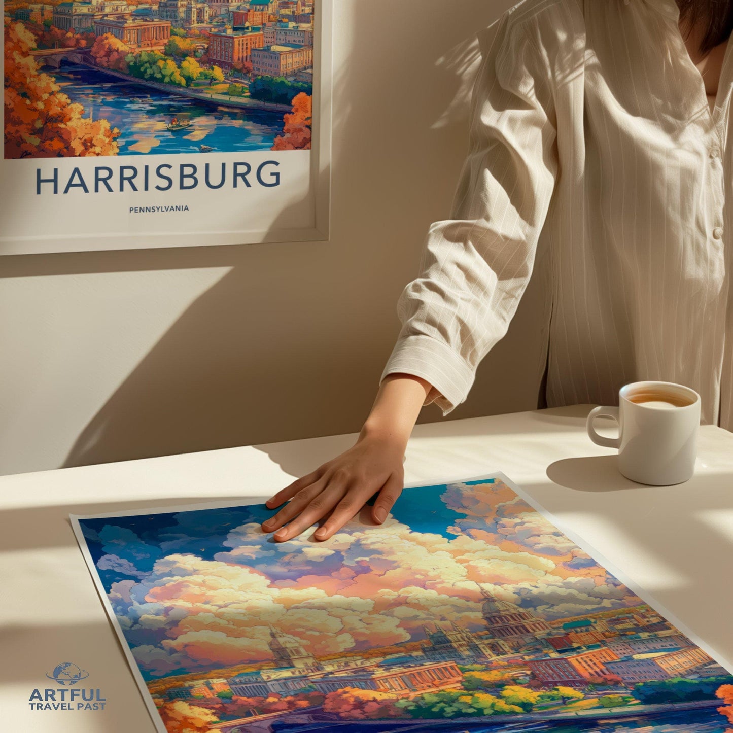 Harrisburg Poster - Pennsylvania Wall Art