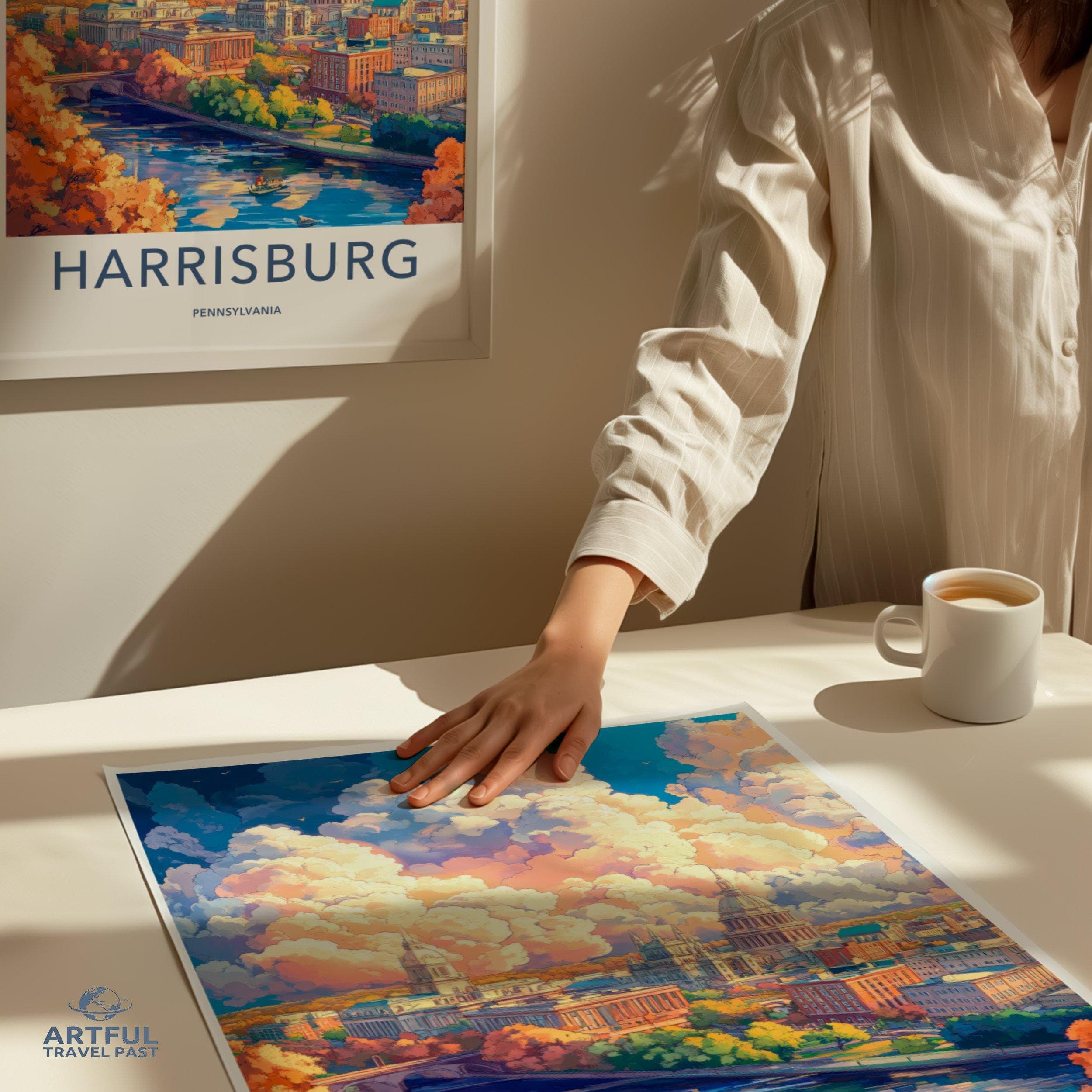 Harrisburg Poster - Pennsylvania Wall Art
