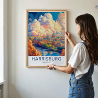 Harrisburg Poster - Pennsylvania Wall Art