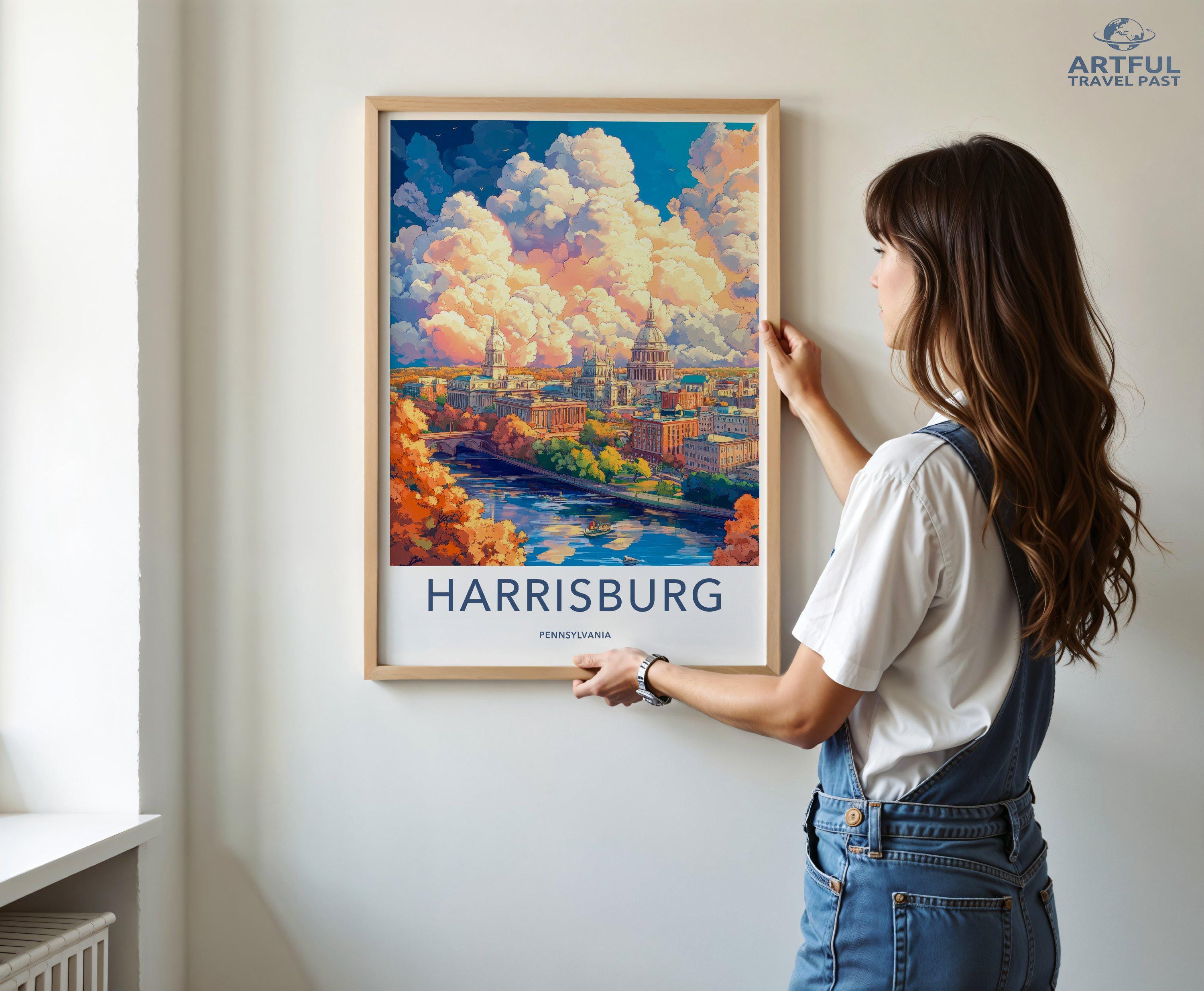 Harrisburg Poster - Pennsylvania Wall Art