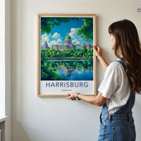 Harrisburg Poster - Pennsylvania Wall Art