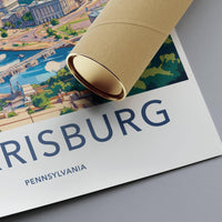 Harrisburg Poster - Pennsylvania Wall Art