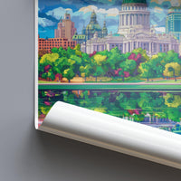 Harrisburg Poster | Pennsylvania Wall Art | America Decor