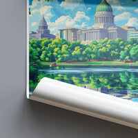 Harrisburg Poster | Pennsylvania Wall Art | America Decor