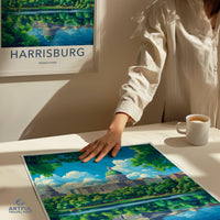 Harrisburg Poster | Pennsylvania Wall Art | America Decor