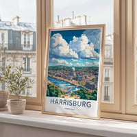 Harrisburg Poster | Pennsylvania Wall Art | America Decor
