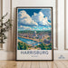 Harrisburg Poster | Pennsylvania Wall Art | America Decor
