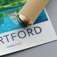 Hartford Poster - Connecticut Wall Art
