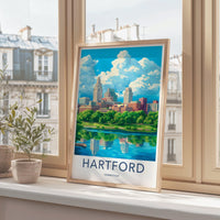 Hartford Poster - Connecticut Wall Art