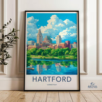 Hartford Poster - Connecticut Wall Art