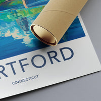Hartford Poster - Connecticut Wall Art