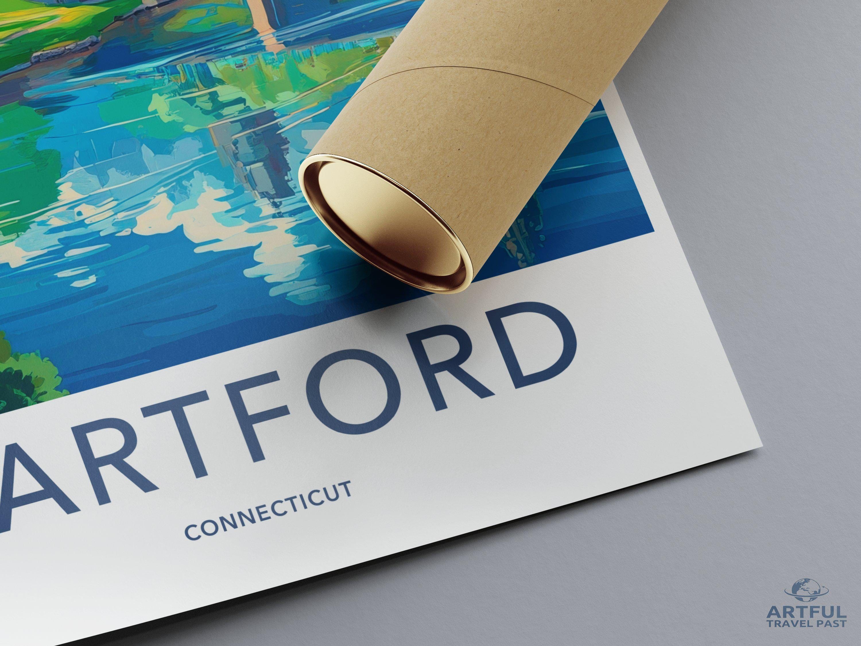 Hartford Poster - Connecticut Wall Art