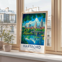 Hartford Poster - Connecticut Wall Art