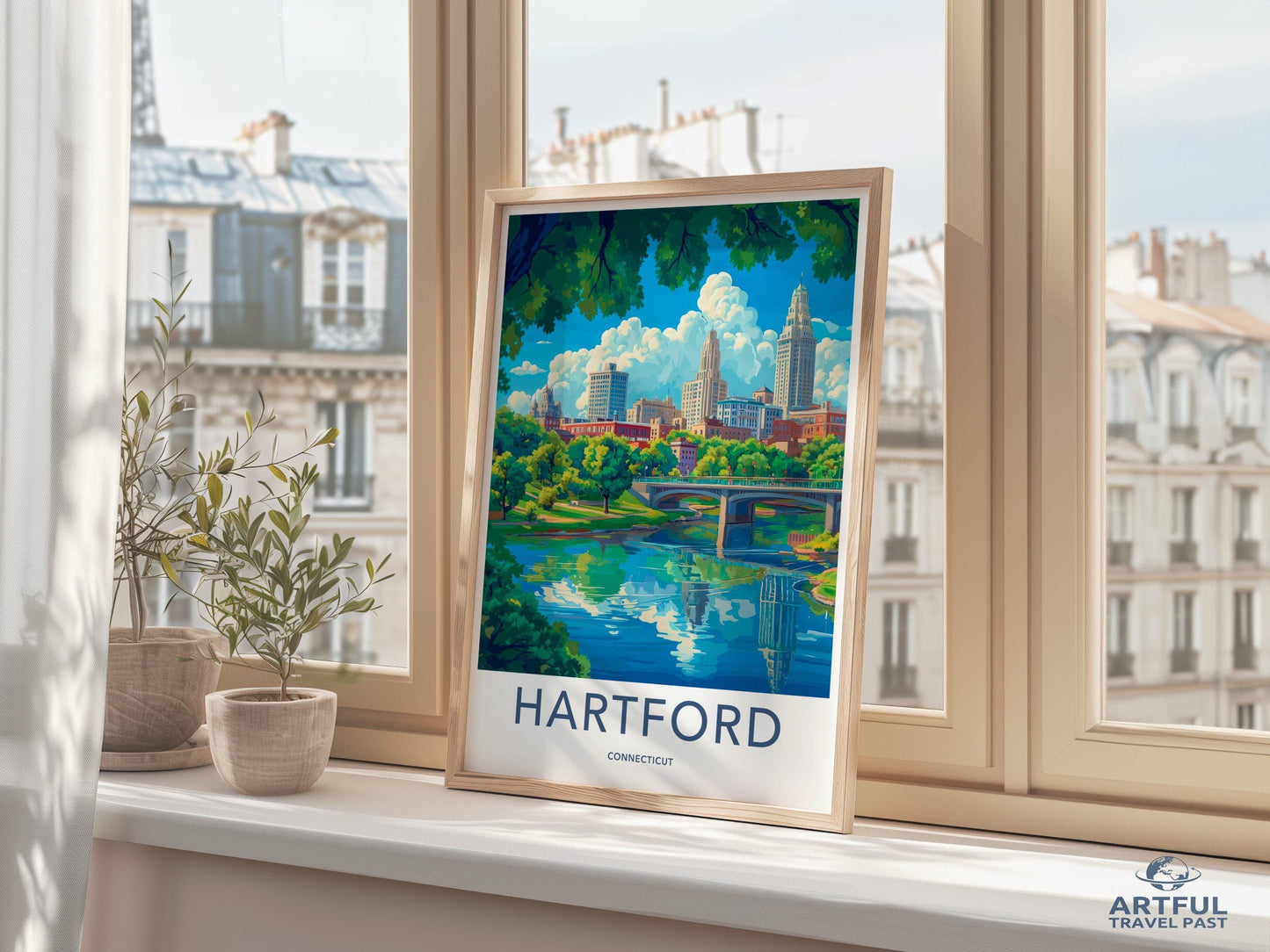 Hartford Poster - Connecticut Wall Art