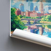 Hartford Poster | Connecticut Wall Art | America Decor