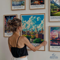 Hartford Poster | Connecticut Wall Art | America Decor