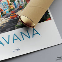 Havana Poster | Cuba Wall Art | Caribbean Decor