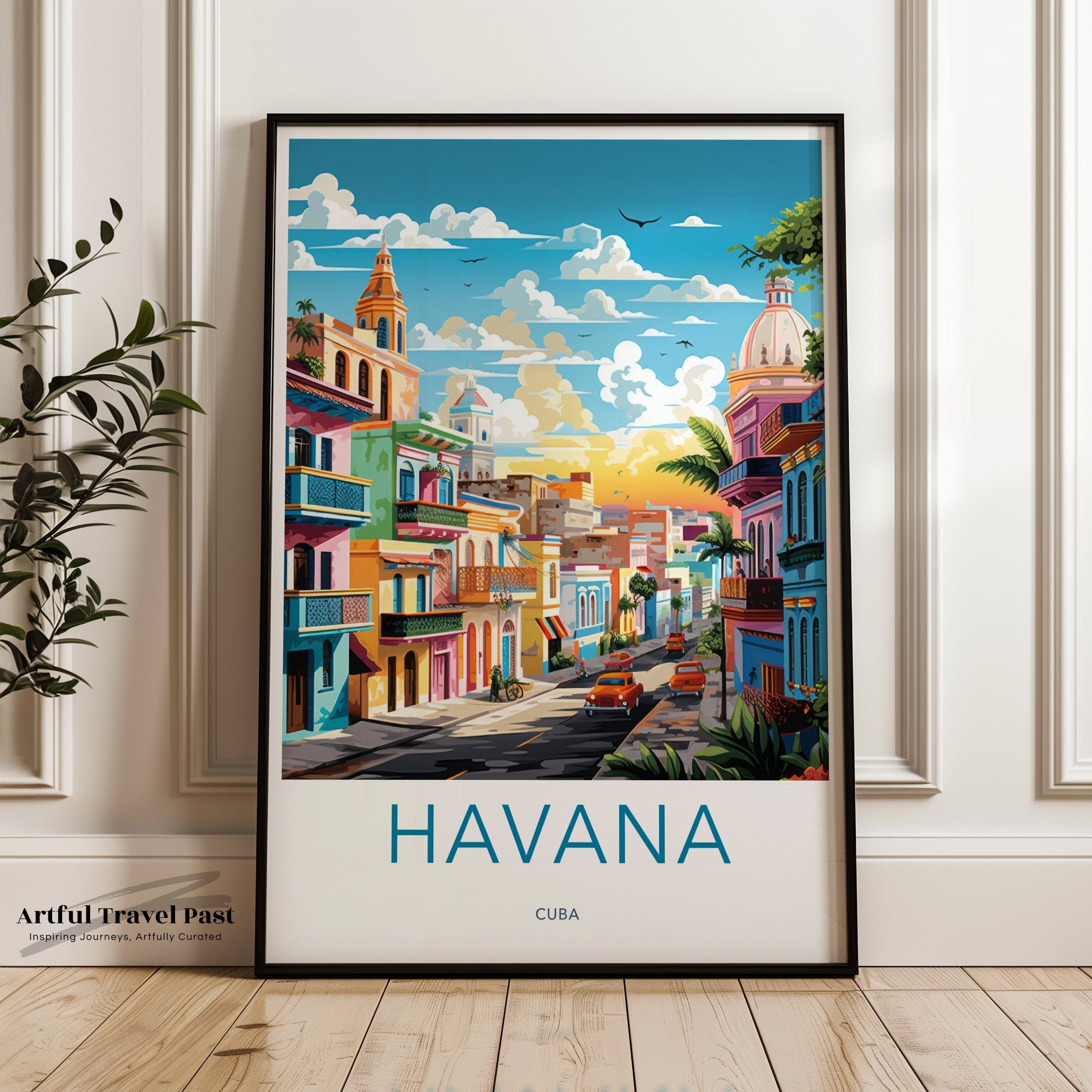 Havana Poster | Cuba Wall Art | Caribbean Decor