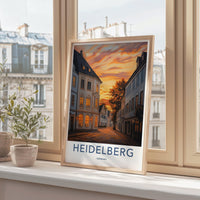 Heidelberg Poster | Germany Wall Art | Europe Decor