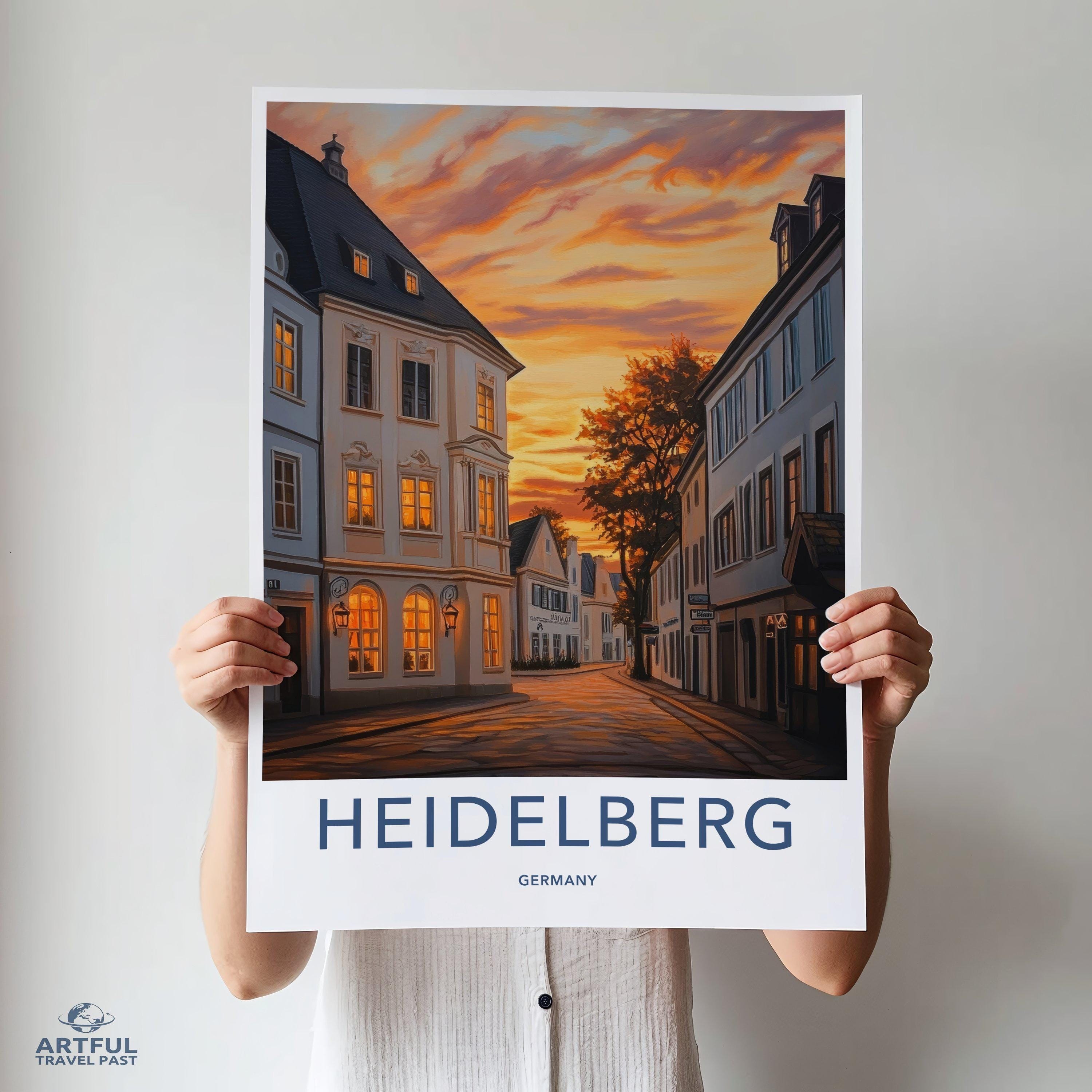 Heidelberg Poster | Germany Wall Art | Europe Decor