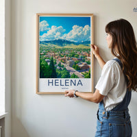 Helena Poster - Montana Wall Art
